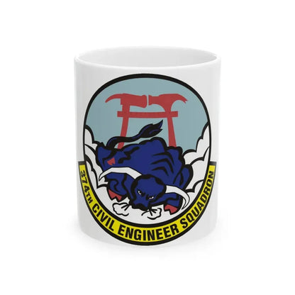 374 Civil Engineer Squadron PACAF (U.S. Air Force) White Coffee Mug 11oz - Go Mug Yourself