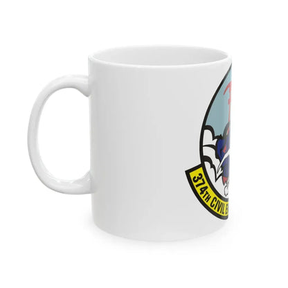 374 Civil Engineer Squadron PACAF (U.S. Air Force) White Coffee Mug - Go Mug Yourself
