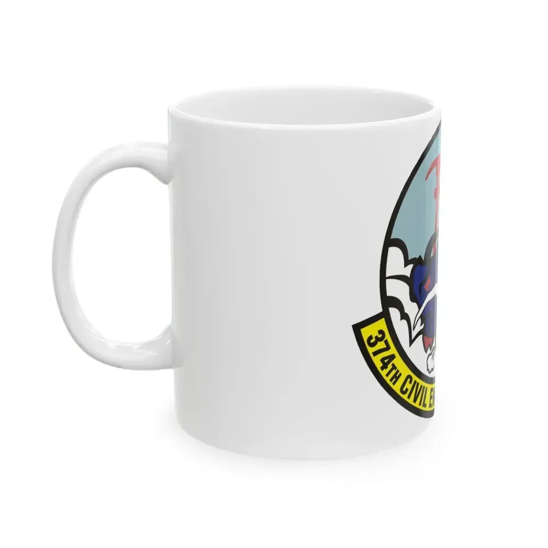 374 Civil Engineer Squadron PACAF (U.S. Air Force) White Coffee Mug - Go Mug Yourself