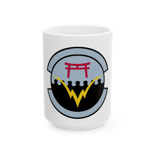 374 Communications Squadron PACAF (U.S. Air Force) White Coffee Mug-15oz-Go Mug Yourself