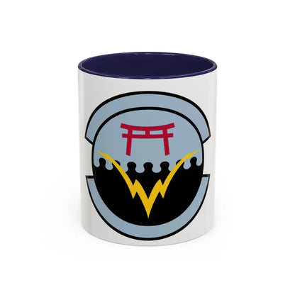374 Communications Squadron PACAF (U.S. Air Force) Accent Coffee Mug 11oz Navy - Go Mug Yourself