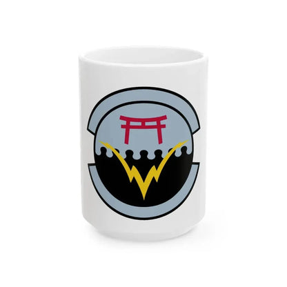 374 Communications Squadron PACAF (U.S. Air Force) White Coffee Mug 15oz - Go Mug Yourself