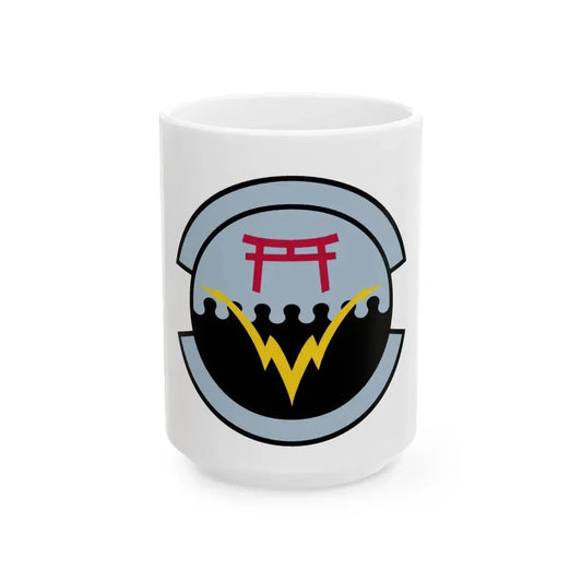 374 Communications Squadron PACAF (U.S. Air Force) White Coffee Mug 15oz - Go Mug Yourself