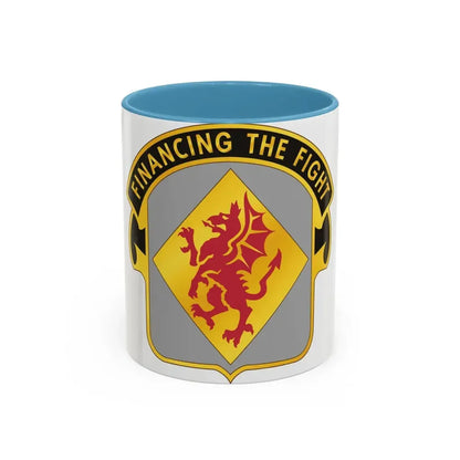 374 Finance Battalion (U.S. Army) Accent Coffee Mug 11oz Light Blue - Go Mug Yourself