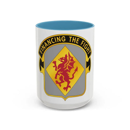 374 Finance Battalion (U.S. Army) Accent Coffee Mug 15oz Light Blue - Go Mug Yourself