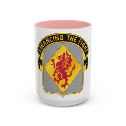 374 Finance Battalion (U.S. Army) Accent Coffee Mug 15oz Pink - Go Mug Yourself