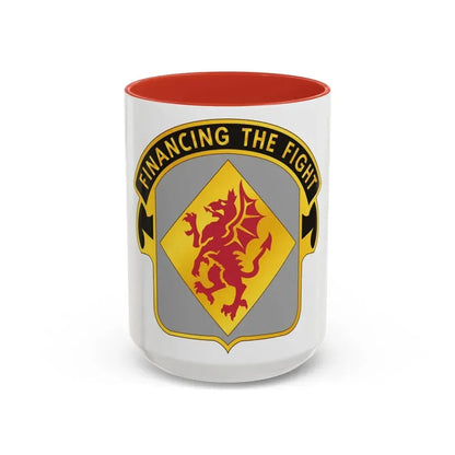 374 Finance Battalion (U.S. Army) Accent Coffee Mug 15oz Red - Go Mug Yourself