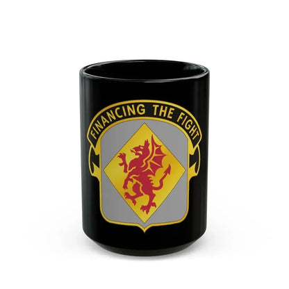 374 Finance Battalion (U.S. Army) Black Coffee Mug 15oz - Go Mug Yourself
