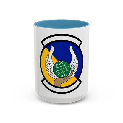 374 Force Support Squadron PACAF (U.S. Air Force) Accent Coffee Mug 15oz Light Blue - Go Mug Yourself