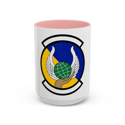 374 Force Support Squadron PACAF (U.S. Air Force) Accent Coffee Mug 15oz Pink - Go Mug Yourself