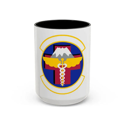 374 Healthcare Operations Squadron (U.S. Air Force) Accent Coffee Mug 15oz Black - Go Mug Yourself
