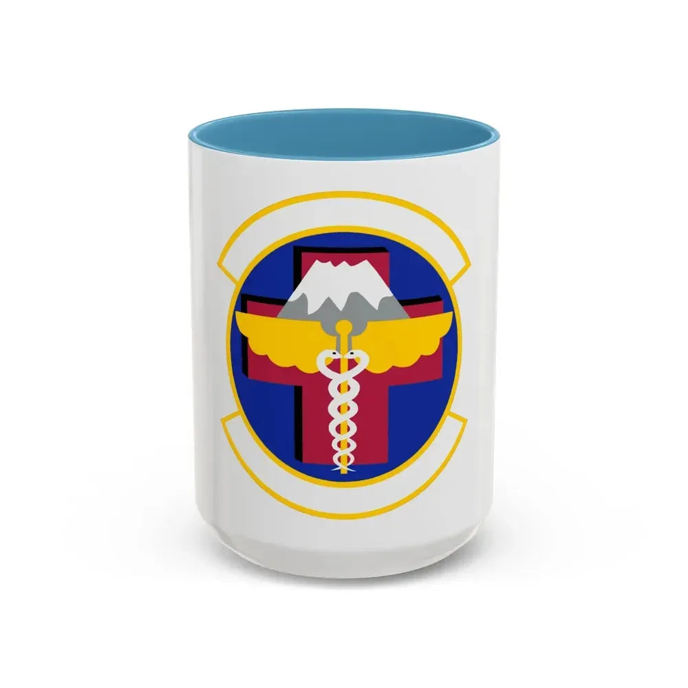374 Healthcare Operations Squadron (U.S. Air Force) Accent Coffee Mug 15oz Light Blue - Go Mug Yourself