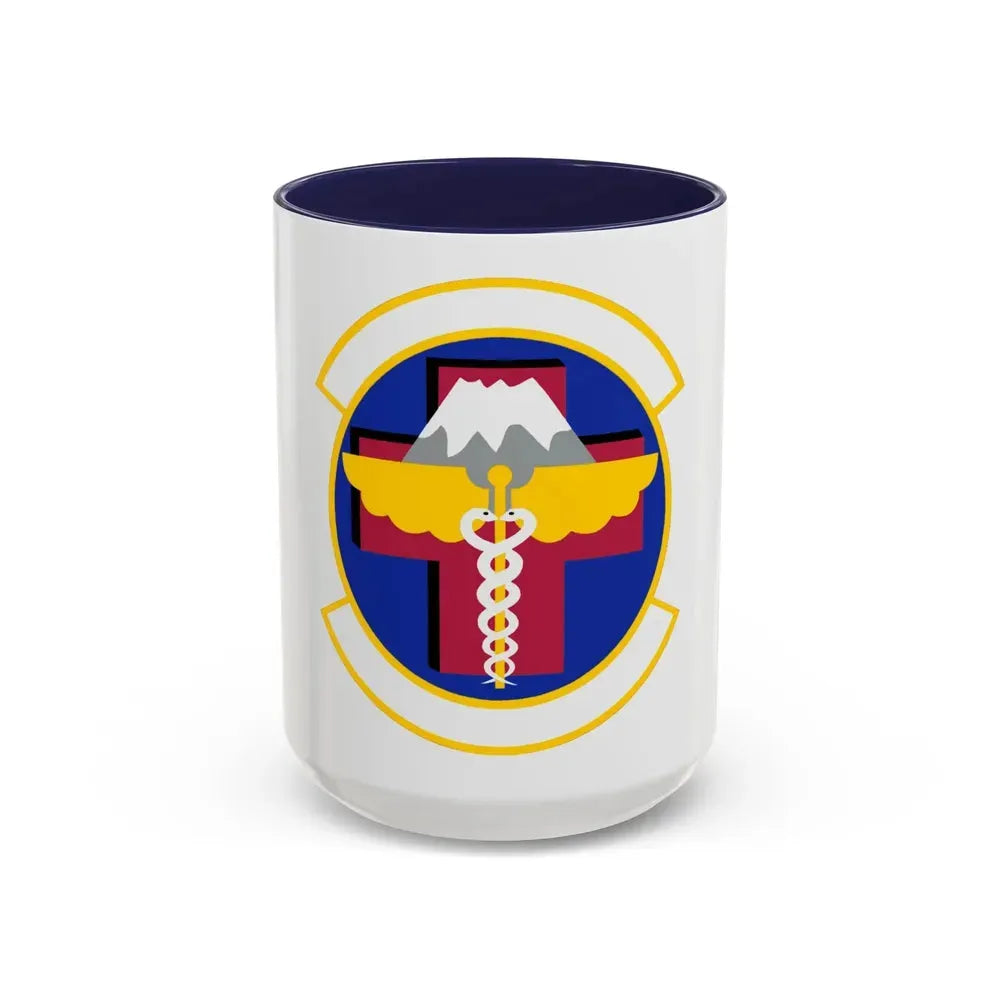 374 Healthcare Operations Squadron (U.S. Air Force) Accent Coffee Mug 15oz Navy - Go Mug Yourself