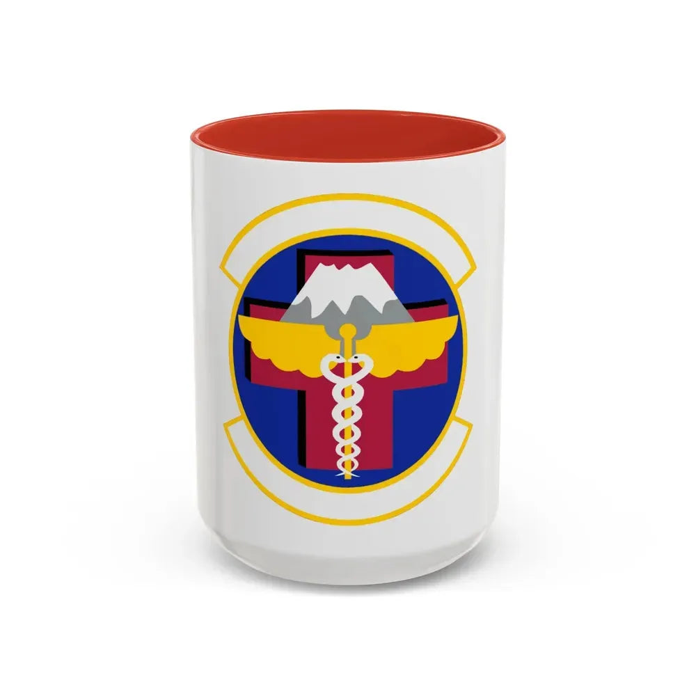 374 Healthcare Operations Squadron (U.S. Air Force) Accent Coffee Mug 15oz Red - Go Mug Yourself
