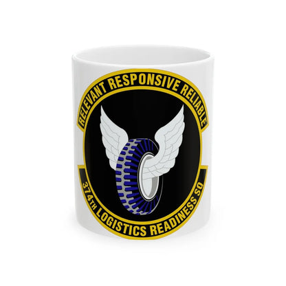 374 Logistics Readiness Squadron PACAF (U.S. Air Force) White Coffee Mug-11oz-Go Mug Yourself