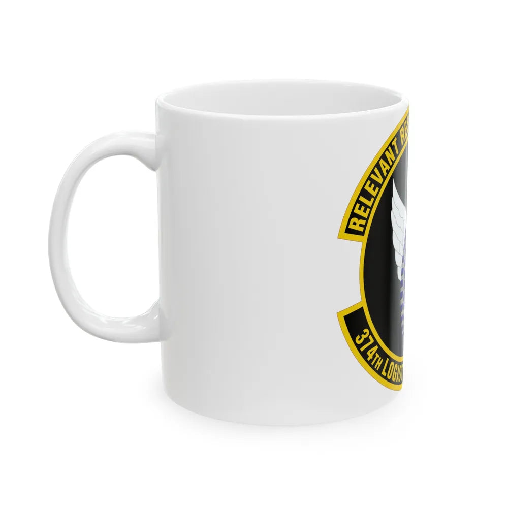 374 Logistics Readiness Squadron PACAF (U.S. Air Force) White Coffee Mug-Go Mug Yourself