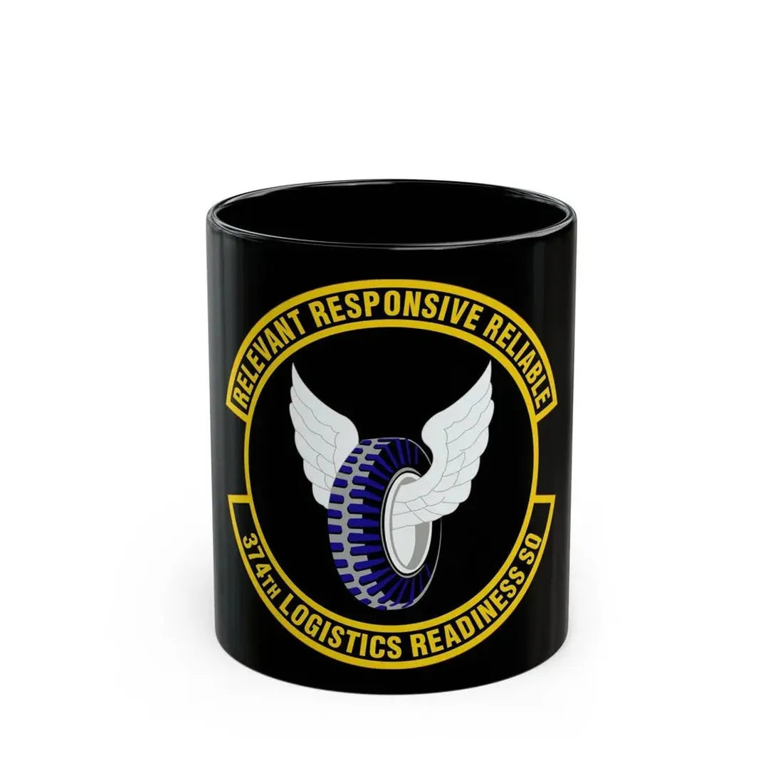 374 Logistics Readiness Squadron PACAF (U.S. Air Force) Black Coffee Mug 11oz - Go Mug Yourself