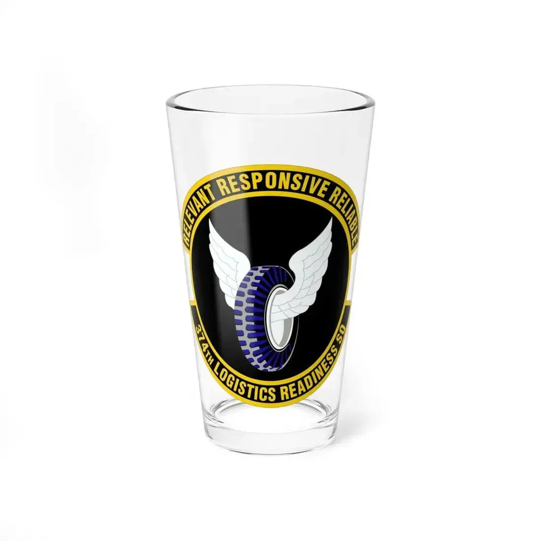 374 Logistics Readiness Squadron PACAF (U.S. Air Force) Pint Glass 16oz 16oz - Go Mug Yourself