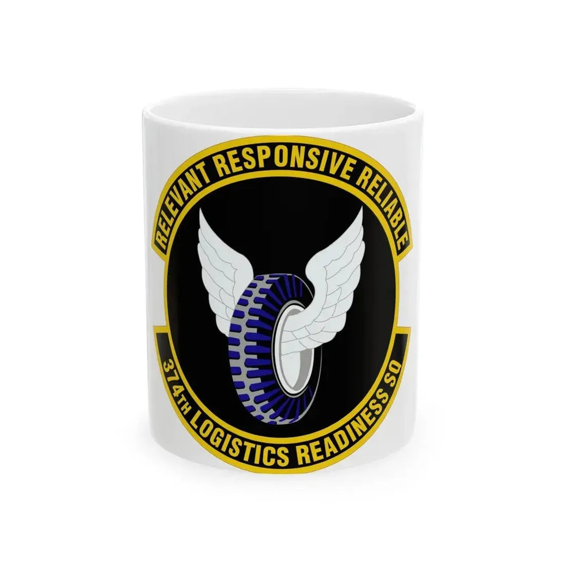 374 Logistics Readiness Squadron PACAF (U.S. Air Force) White Coffee Mug 11oz - Go Mug Yourself