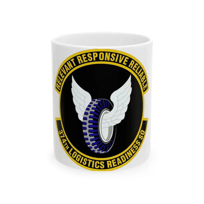 374 Logistics Readiness Squadron PACAF (U.S. Air Force) White Coffee Mug 11oz - Go Mug Yourself