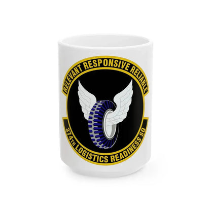 374 Logistics Readiness Squadron PACAF (U.S. Air Force) White Coffee Mug 15oz - Go Mug Yourself