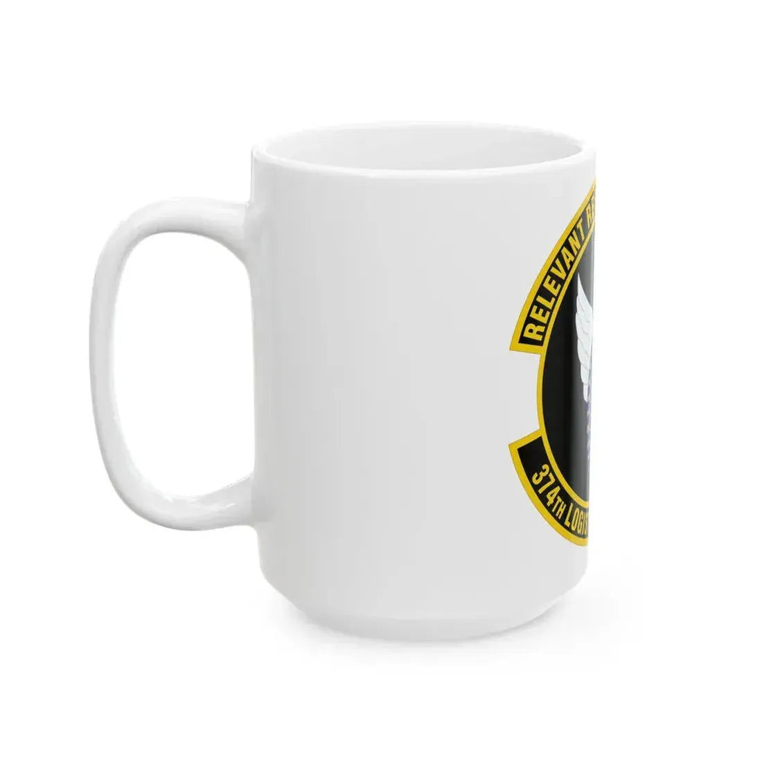 374 Logistics Readiness Squadron PACAF (U.S. Air Force) White Coffee Mug - Go Mug Yourself