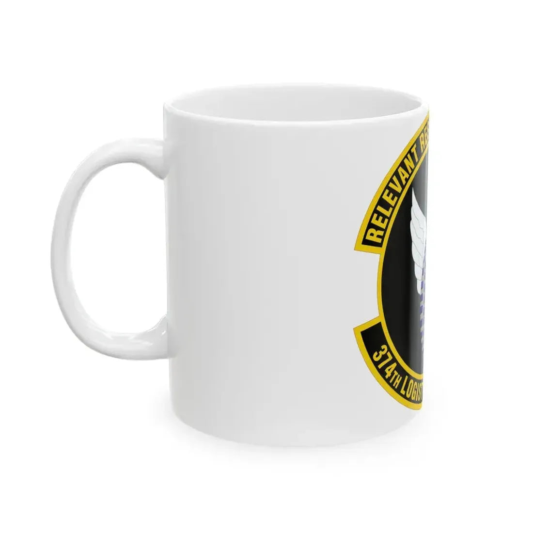 374 Logistics Readiness Squadron PACAF (U.S. Air Force) White Coffee Mug - Go Mug Yourself