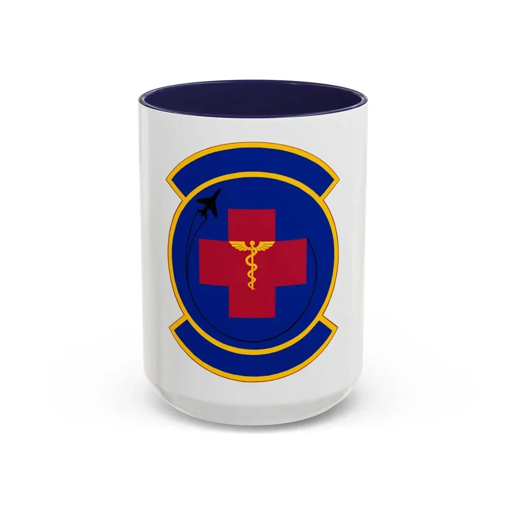 374 Operational Medical Readiness Squadron (U.S. Air Force) Accent Coffee Mug 15oz Navy - Go Mug Yourself