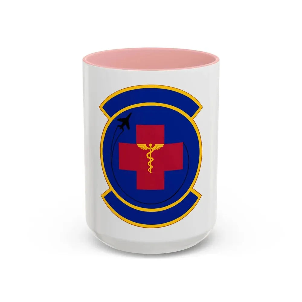374 Operational Medical Readiness Squadron (U.S. Air Force) Accent Coffee Mug 15oz Pink - Go Mug Yourself