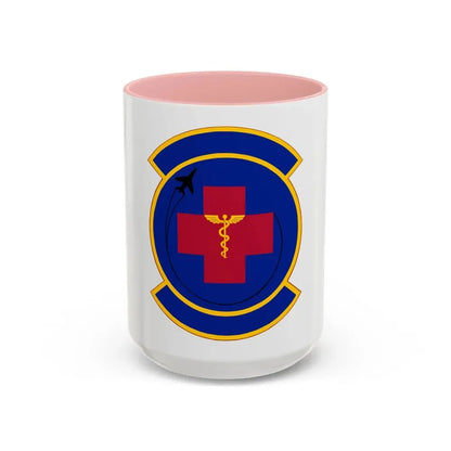 374 Operational Medical Readiness Squadron (U.S. Air Force) Accent Coffee Mug 15oz Pink - Go Mug Yourself