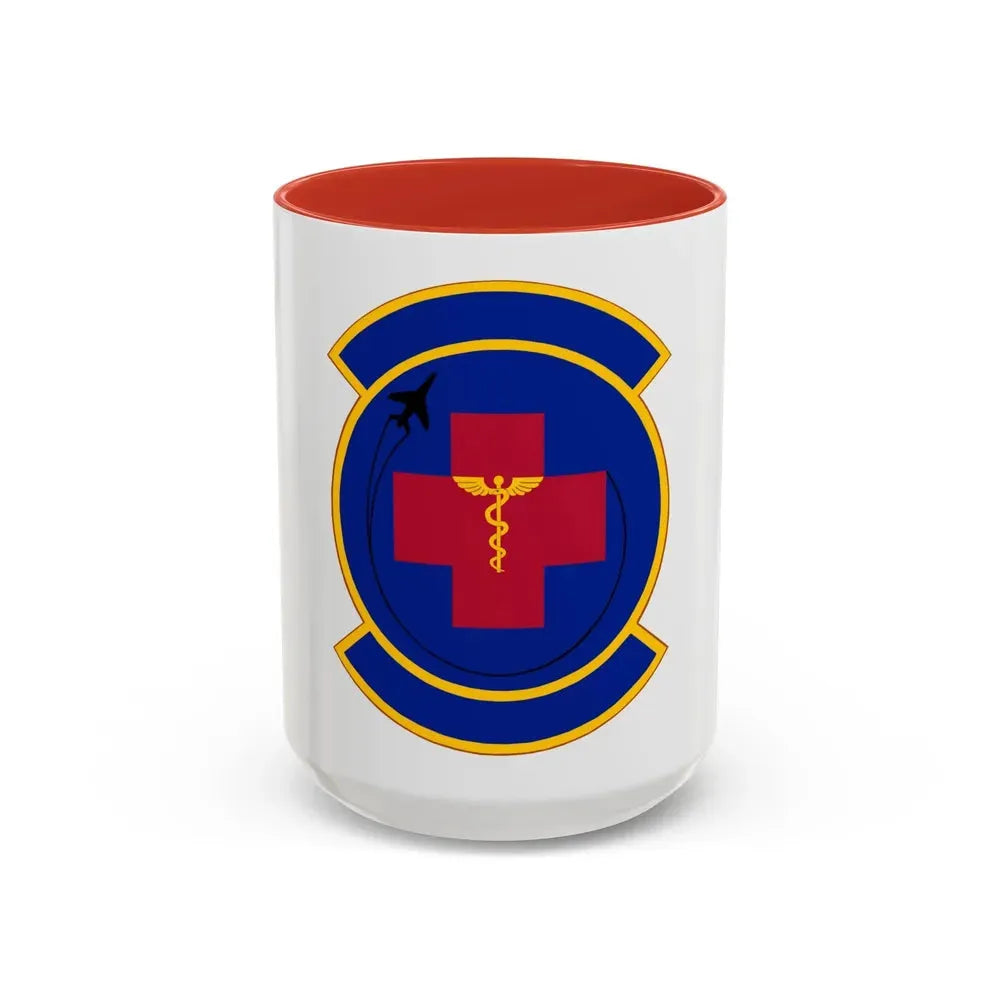 374 Operational Medical Readiness Squadron (U.S. Air Force) Accent Coffee Mug 15oz Red - Go Mug Yourself