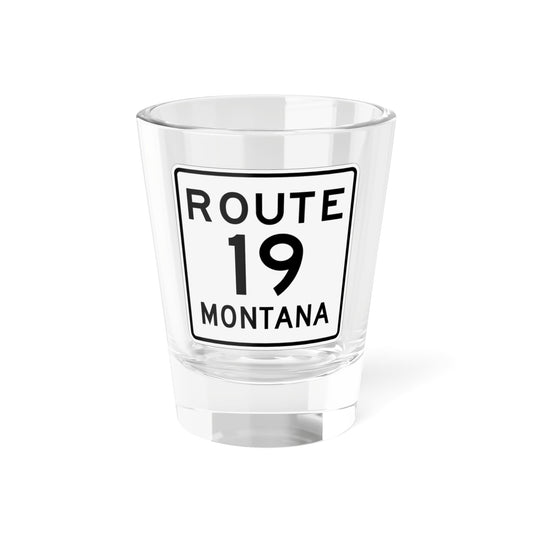 MT-19 1948 (Montana) (Road Sign) Shot Glass 1.5oz