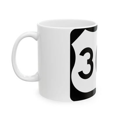 US 309 NY (New York) (Road Sign) White Coffee Mug