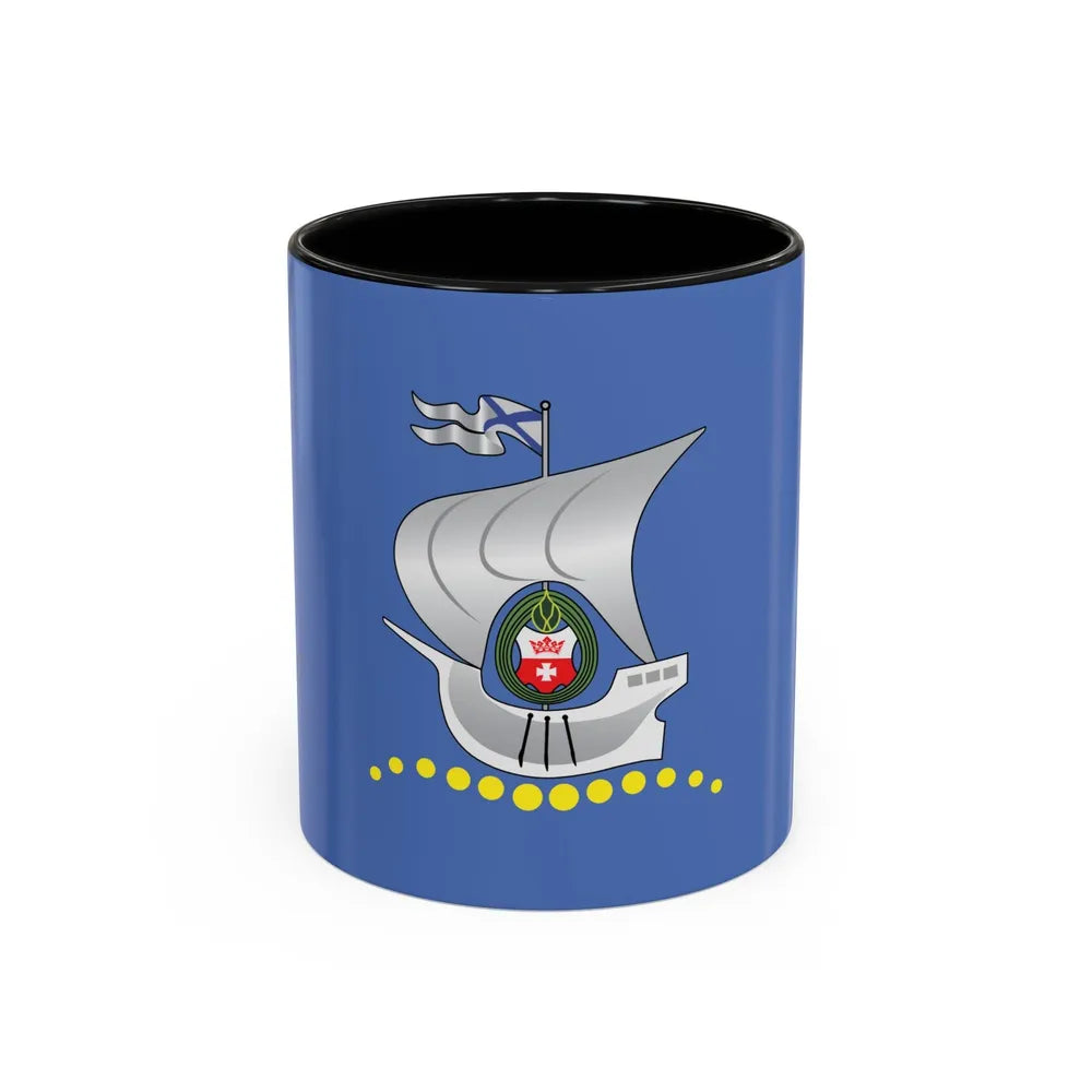 Flag of Kaliningrad Russia - Accent Coffee Mug-11oz-Black-Go Mug Yourself