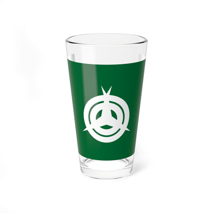 Flag of Misato Saitama town (Japan) Pint Glass 16oz