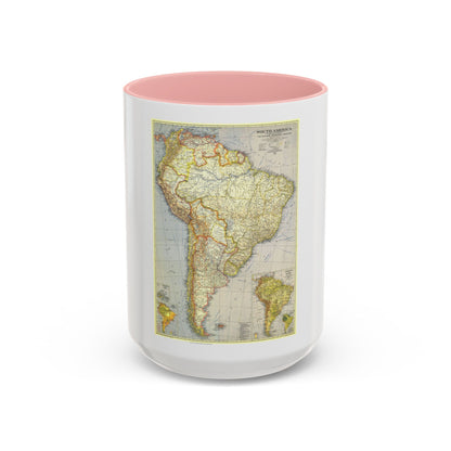 South America (1937) (Map) Accent Coffee Mug