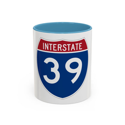 Interstate 39 (U.S. Highways) Accent Coffee Mug