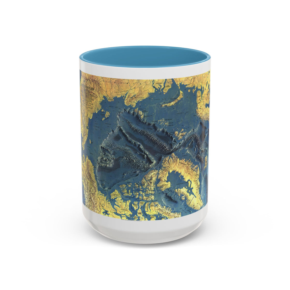 Arctic Ocean Floor (1971) (Map) Accent Coffee Mug