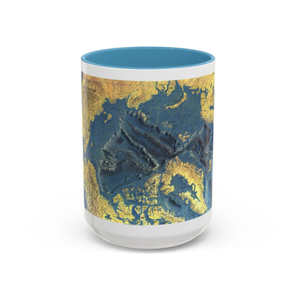 Arctic Ocean Floor (1971) (Map) Accent Coffee Mug