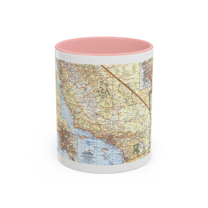 USA - California, Southern (1966) (Map) Accent Coffee Mug