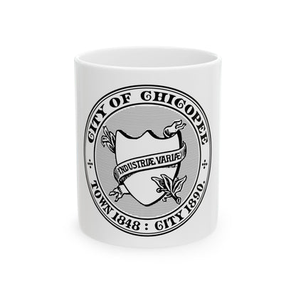 Seal of Chicopee Massachusetts - White Coffee Mug
