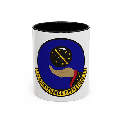 92 Maintenance Operations Squadron AMC (U.S. Air Force) Accent Coffee Mug