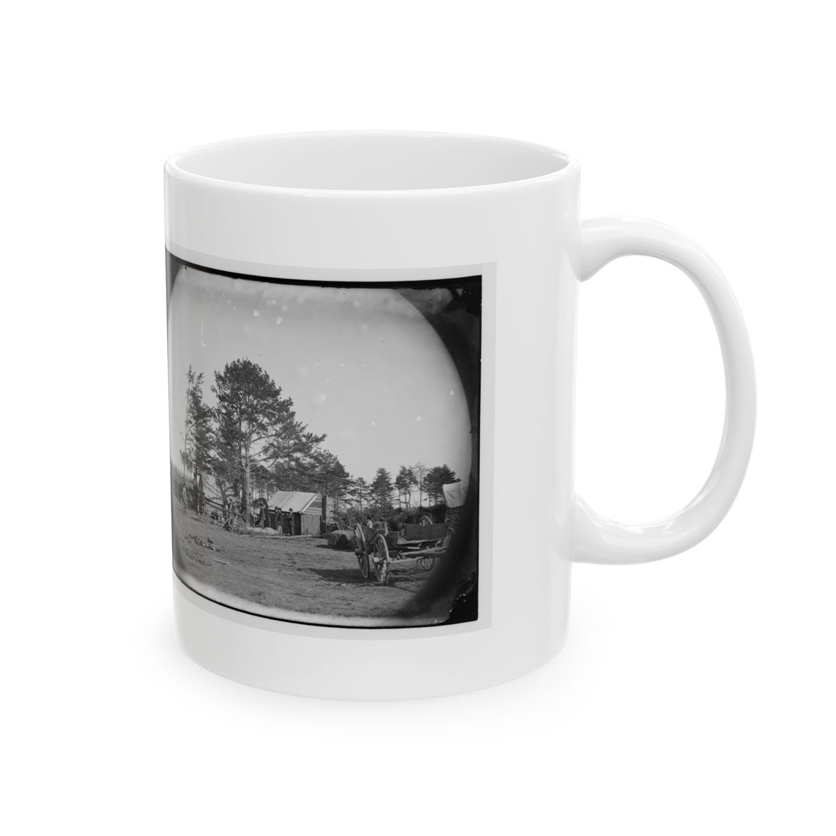 Brandy Station, Virginia. Winter Quarters Of Scouts And Guides. Army Of The Potomac (U.S. Civil War) White Coffee Mug