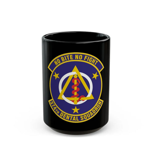 374th Dental Squadron (U.S. Air Force) Black Coffee Mug-15oz-Go Mug Yourself