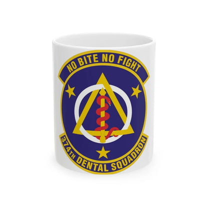 374th Dental Squadron (U.S. Air Force) White Coffee Mug-11oz-Go Mug Yourself