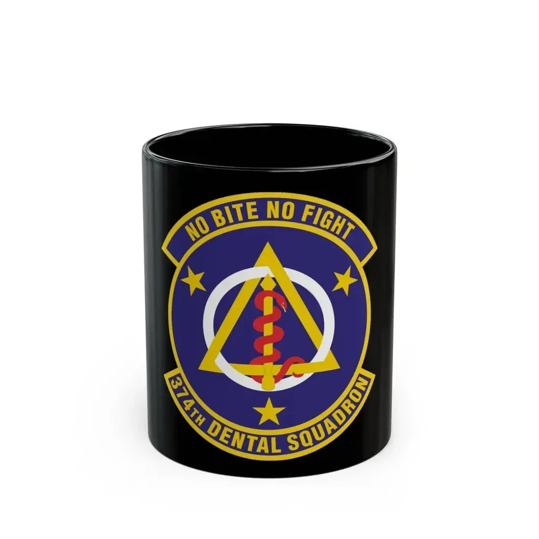 374th Dental Squadron (U.S. Air Force) Black Coffee Mug 11oz - Go Mug Yourself