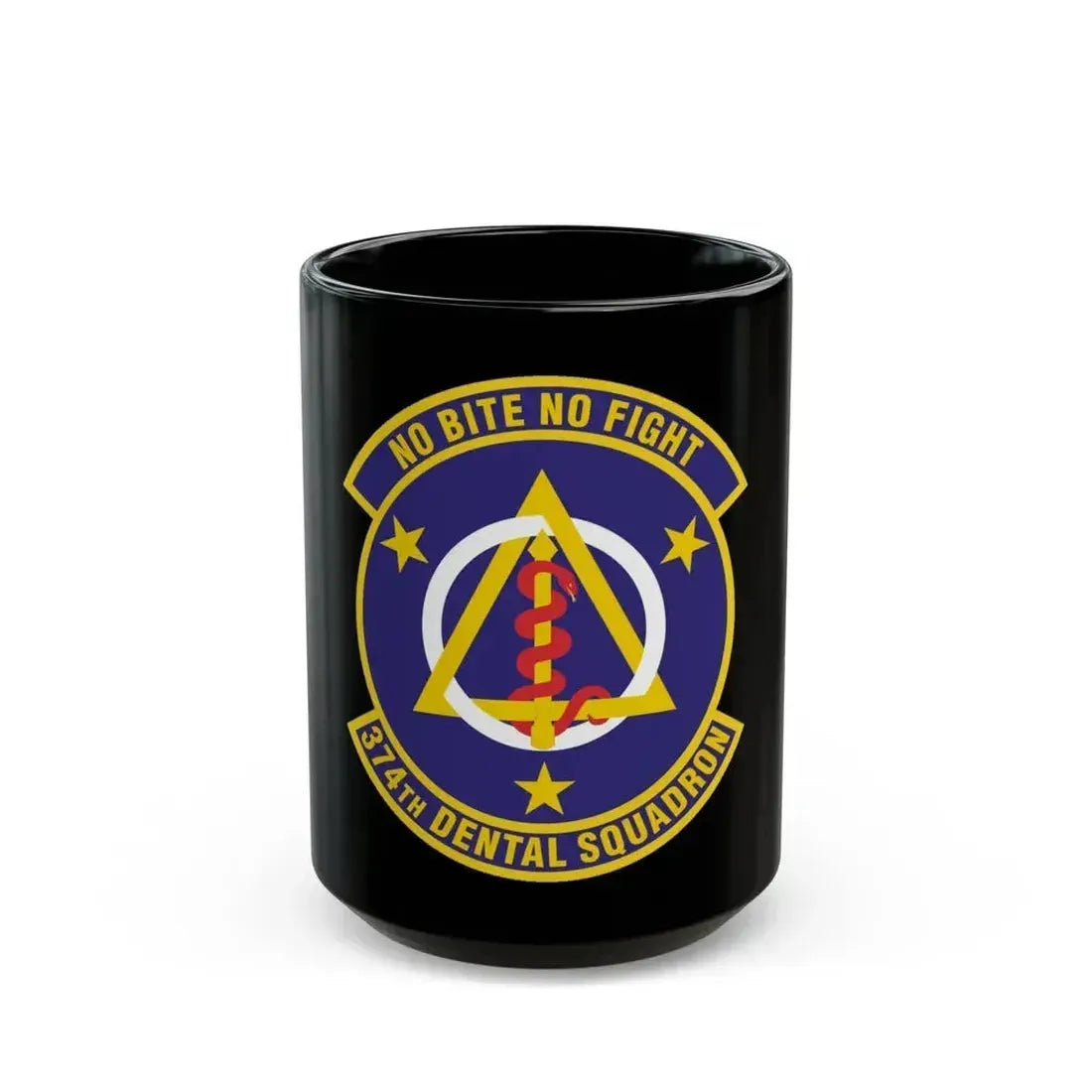 374th Dental Squadron (U.S. Air Force) Black Coffee Mug 15oz - Go Mug Yourself