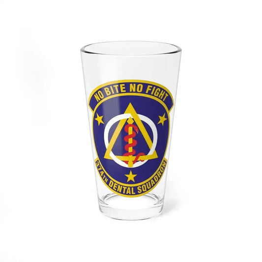 374th Dental Squadron (U.S. Air Force) Pint Glass 16oz 16oz - Go Mug Yourself