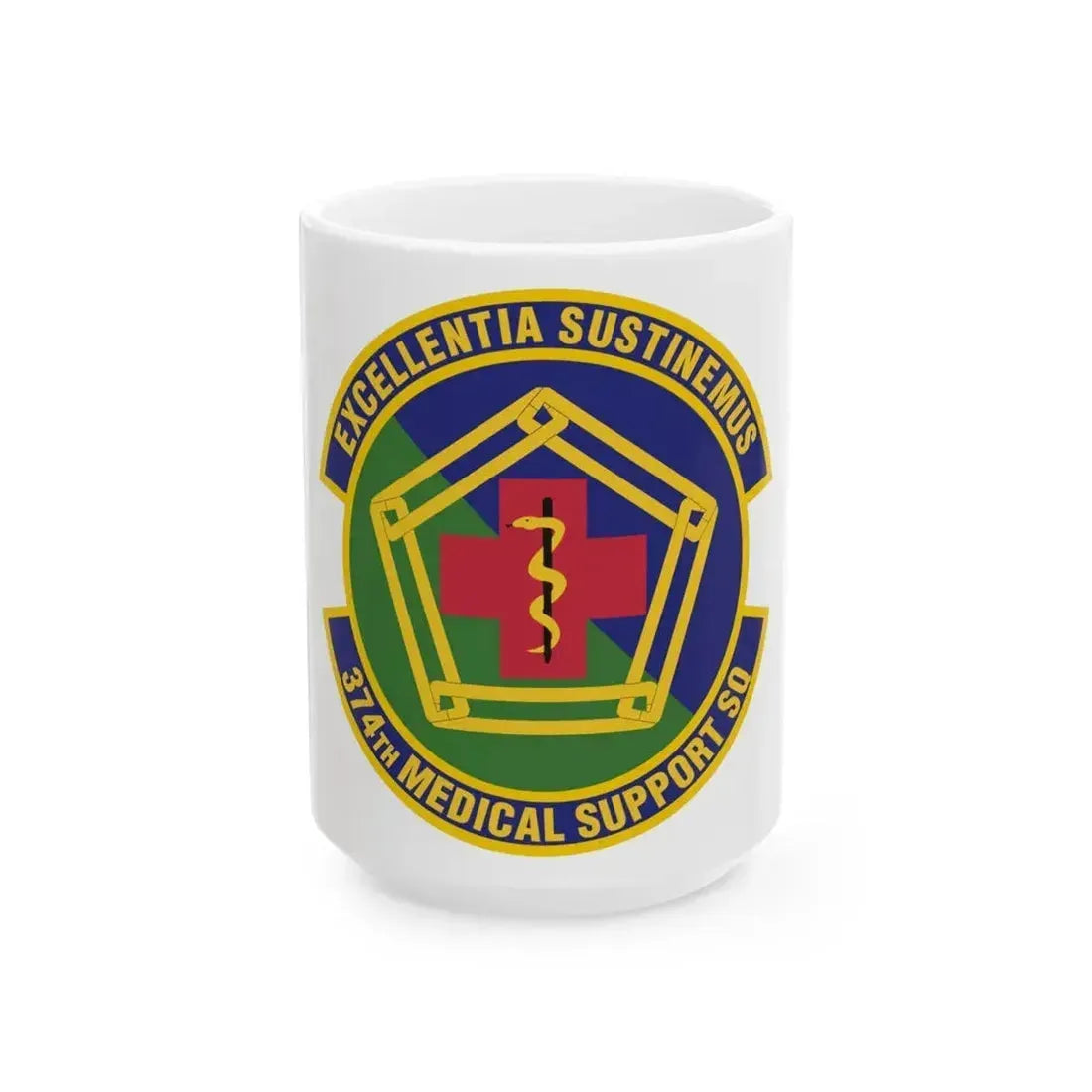 374th Medical Support Squadron (U.S. Air Force) White Coffee Mug 15oz - Go Mug Yourself