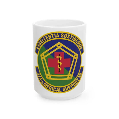 374th Medical Support Squadron (U.S. Air Force) White Coffee Mug 15oz - Go Mug Yourself